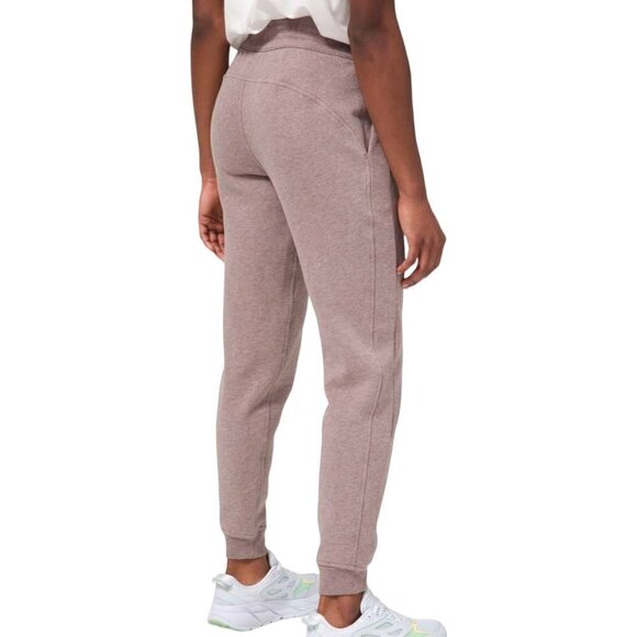 LULULEMON Scuba Jogger Mid Rise Elastic Heathered Violet Verbena Pink 4 - Picture 1 of 9